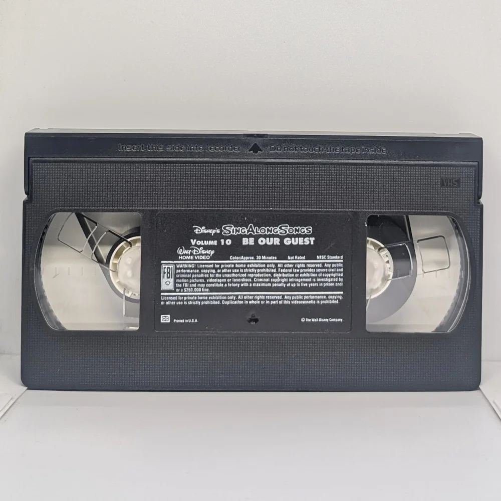 Disney's Sing Along Songs Be Our Guest (1992) VHS cassette movie